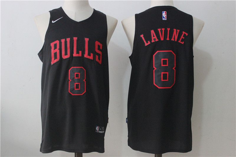 Men Chicago Bulls #8 Lavine Black NBA Jerseys->women nfl jersey->Women Jersey